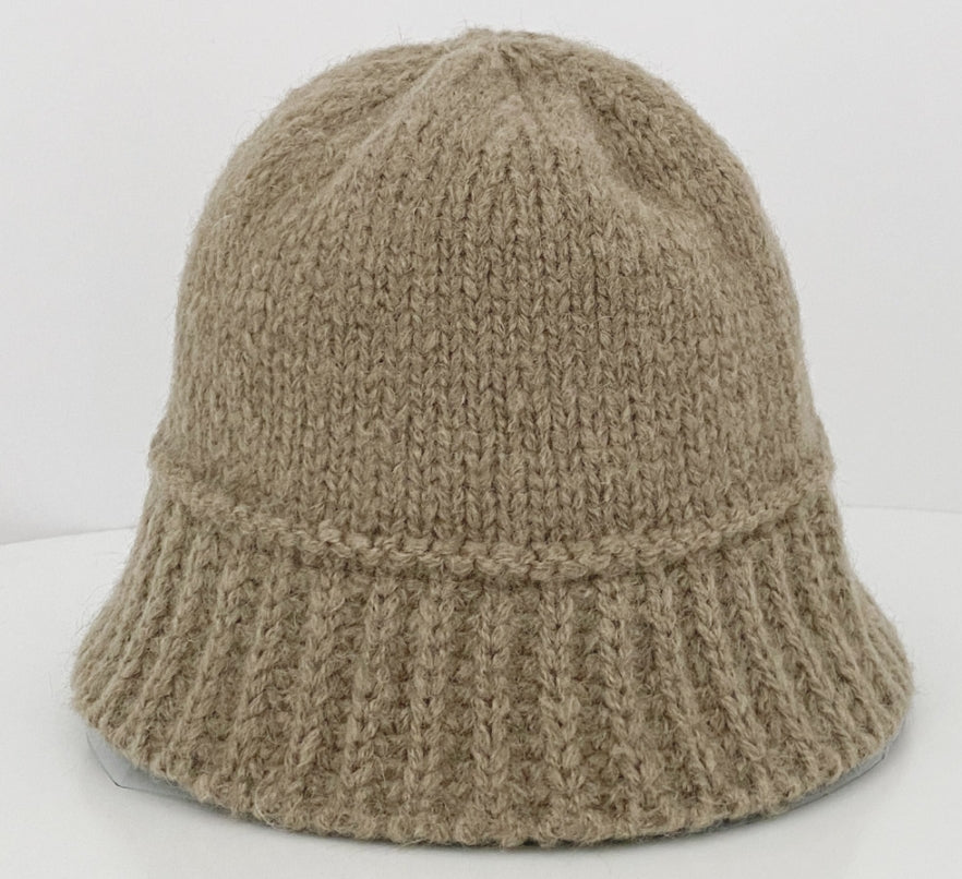 DOWN ALPACA Knit Bucket Hat