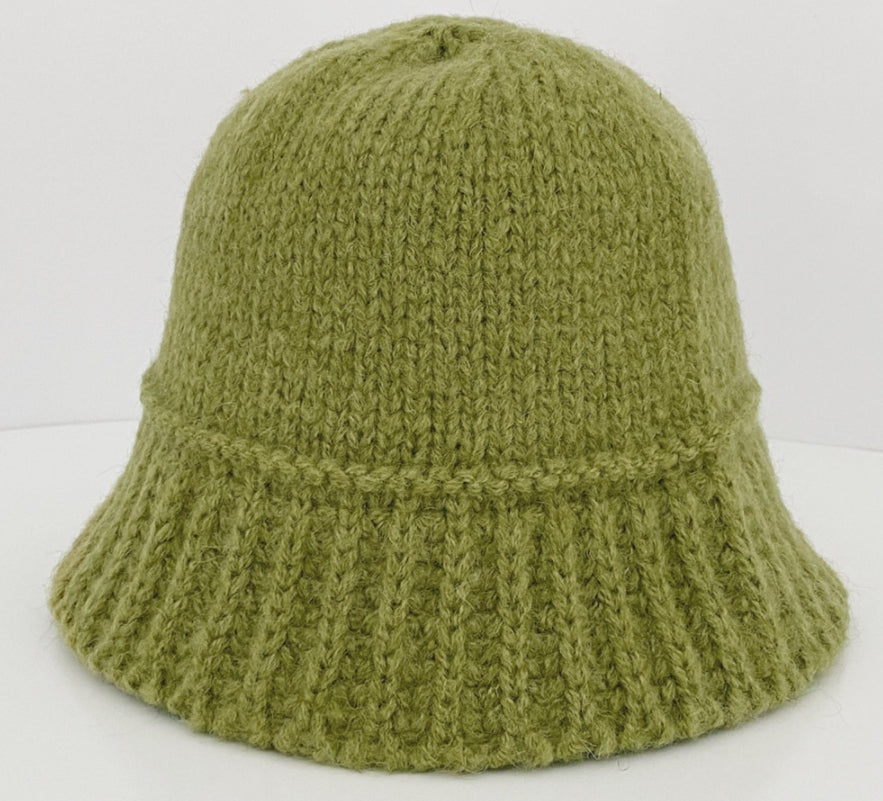 DOWN ALPACA Knit Bucket Hat