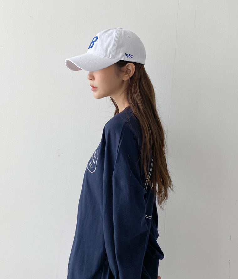 B LOGO Casual Ball Cap