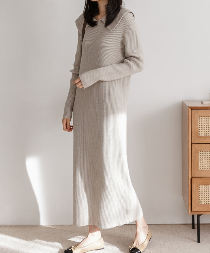 WIDEPLAT Knit Long Dress